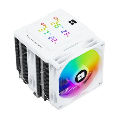 Thermalright CPU Cooler Peerless Assassin 120 Digital A-RGB White - Dual-Tower - LGA1851/AM5