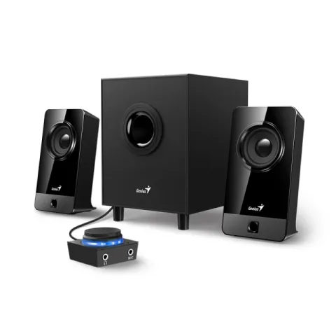 Genius Speakers 2.1 - SW-2.1 300X - 10W RMS, Black