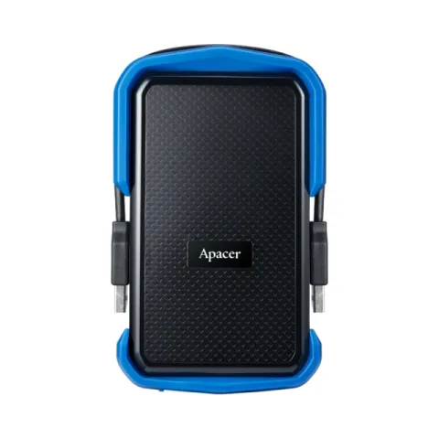 Apacer Portable Hard Drive AC631 2TB USB 3.2 Gen 1, Military-Grade, Shockproof, Black