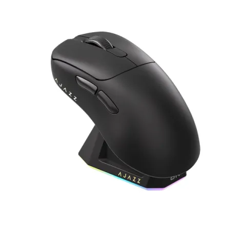 Ajazz AJ179 PRO - Wireless Gaming Mouse - 8K, Magnetic Charging Dock, Black
