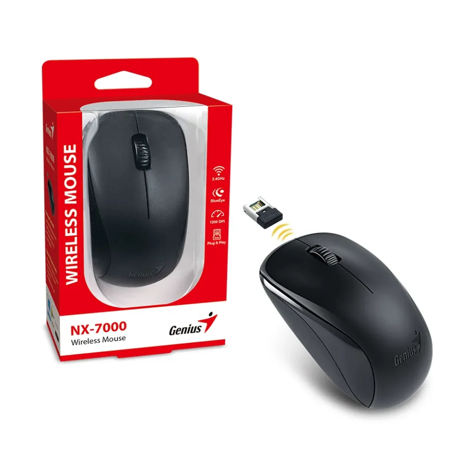 Genius Wireless Mouse - NX-7000 Black - 2.4GHz, foto 4