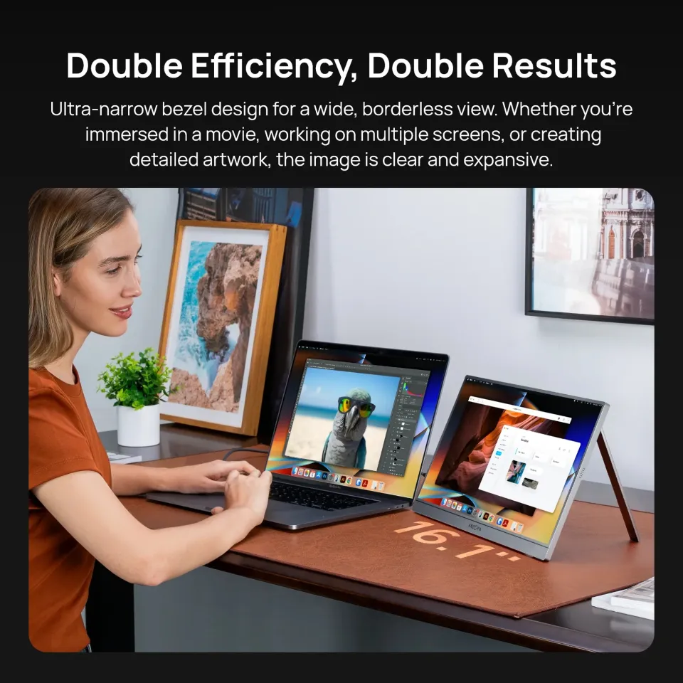Arzopa Portable Monitor - Z1C - 16.1", 60Hz, IPS, Grey, foto 6