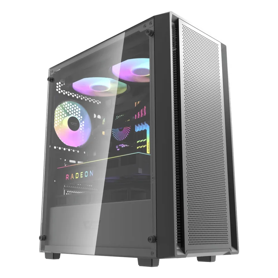 Darkflash Case ATX - DK353 Black - 4 fans included