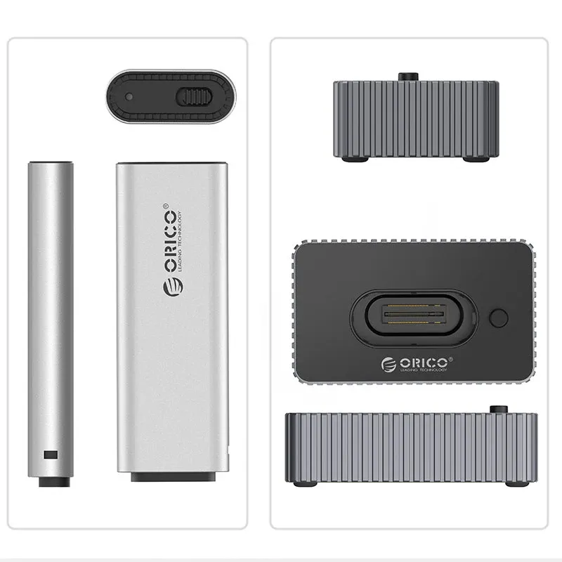 Orico Storage - Case/Docking Station - M.2 NVMe/NGFF - IT18C3-GY, foto 2
