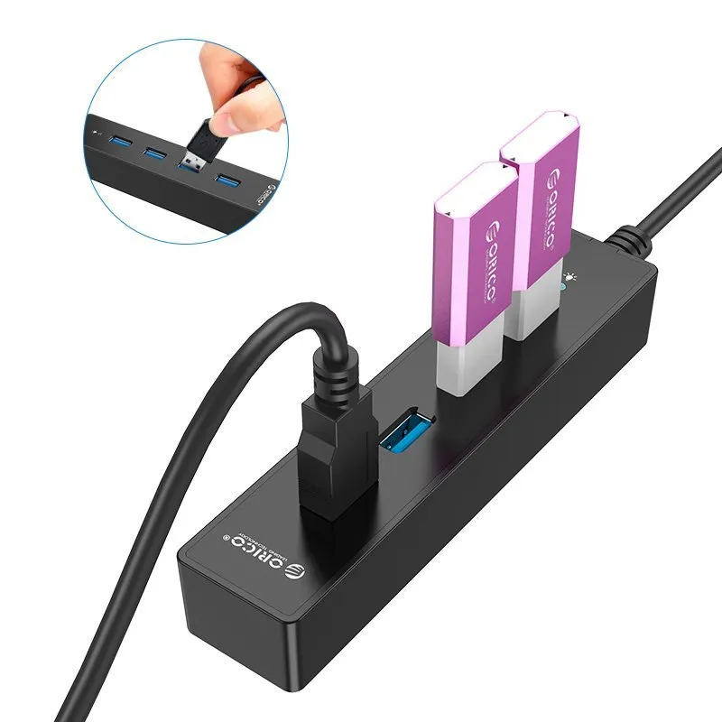 Orico USB3.0 HUB 4 port black - W8PH4-U3-BK, photo 5