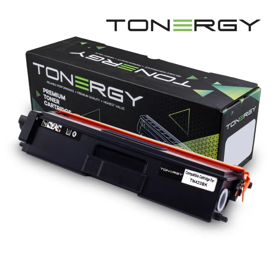 Tonergy Compatible Toner Cartridge BROTHER TN423BK Black, High Capacity 6.5k