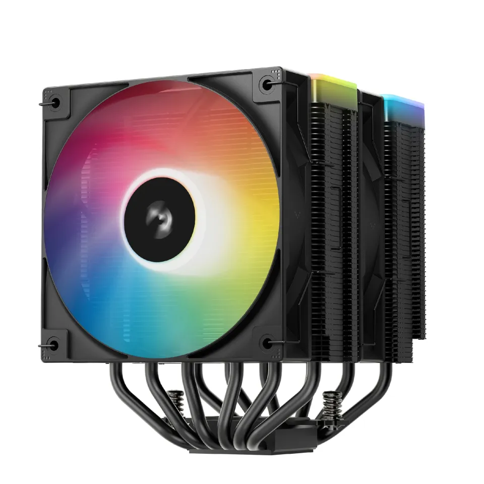 DeepCool CPU Cooler AG620 BK - Addressable RGB V2, Dual-Tower - LGA1851/AM5, photo 2