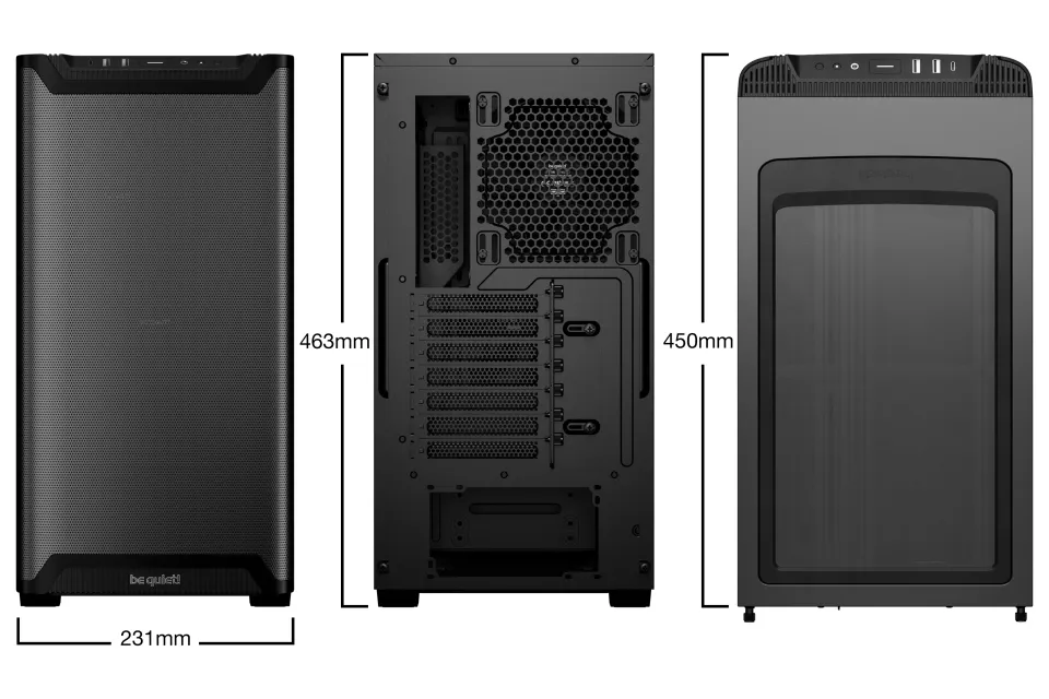 be quiet! Case ATX - Pure Base 501 Airflow Black, foto 2