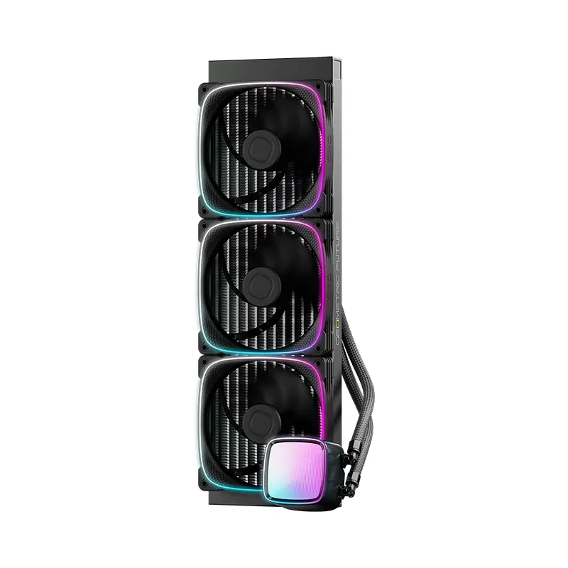 Geometric Future Water Cooling - Eskimo Pro 420 Black - Addressable RGB, LGA1851/AM5, photo 6