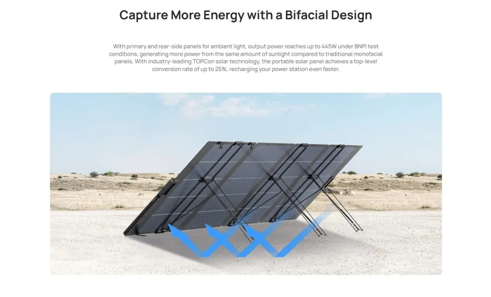 Ecoflow 400W Lightweight Portable Solar Panel, foto 4