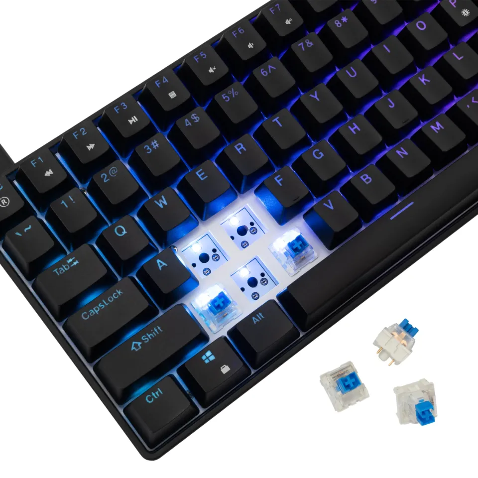 White Shark Gaming Mechanical Keyboard HAMACHI - YUSYA 5P Blue Switches (English US), Black, photo 6