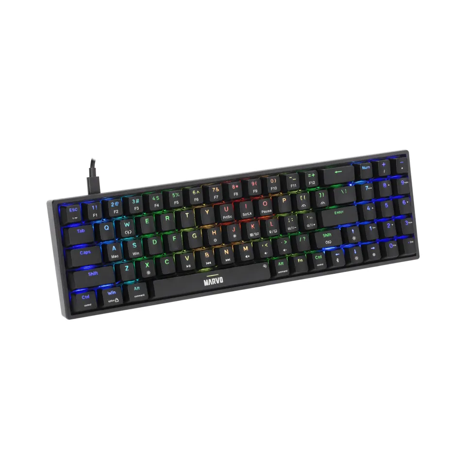 Marvo Gaming Keyboard Shogo 78 - RGB, 78 keys - MARVO-KG956, photo 2
