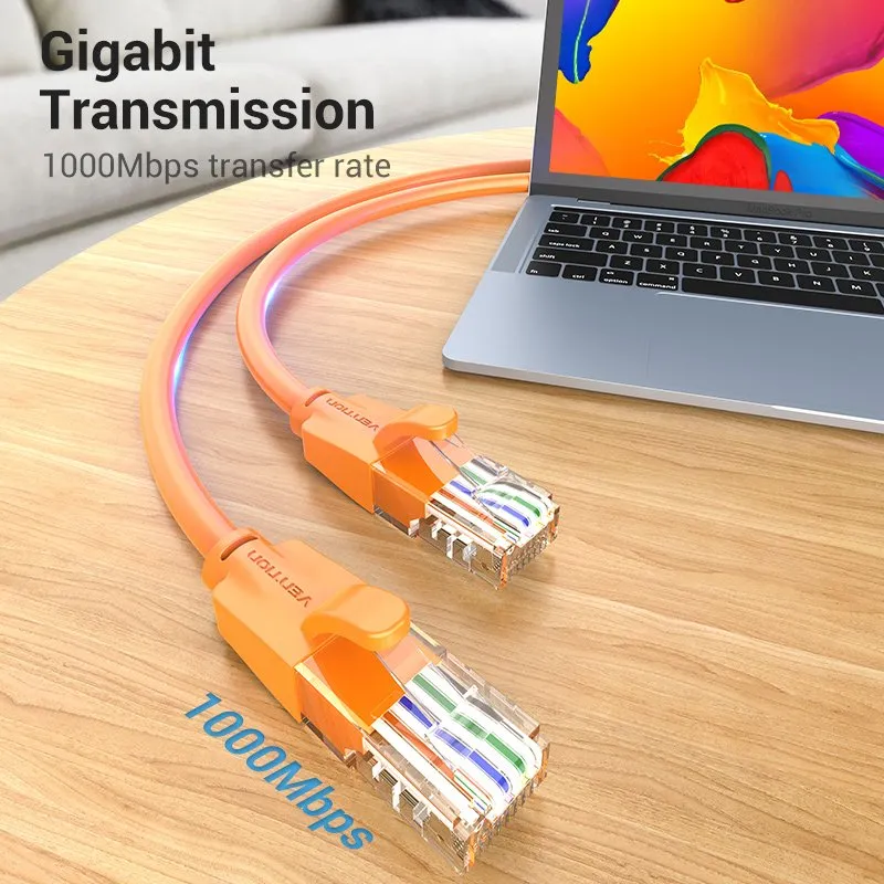 Vention LAN UTP Cat.6 Patch Cable - 1M Orange - IBEOF, photo 2