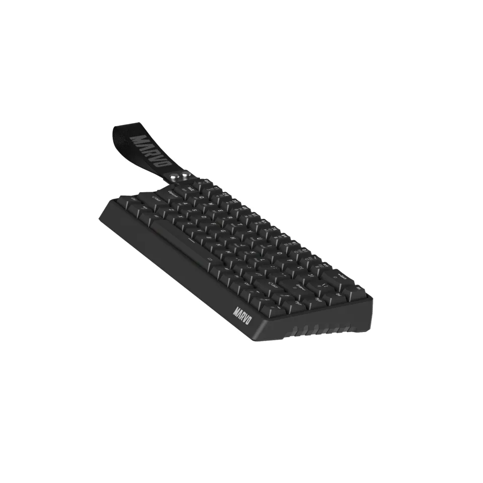 Marvo Wireless Gaming Mechanical keyboard Saber 65W KG965W - 1K, Banana Crystal [Linear], (English US), foto 4