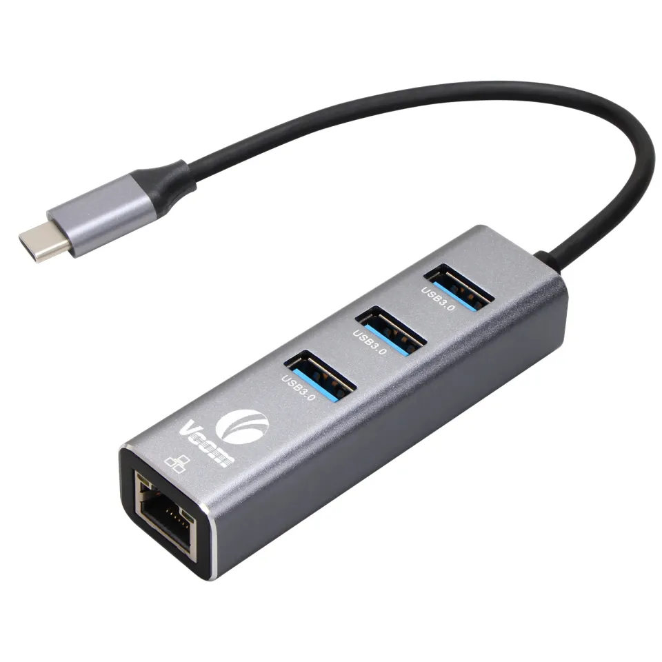 VCom Docking USB Type-C to USB3.0 x 3 + LAN - DH311B, foto 2