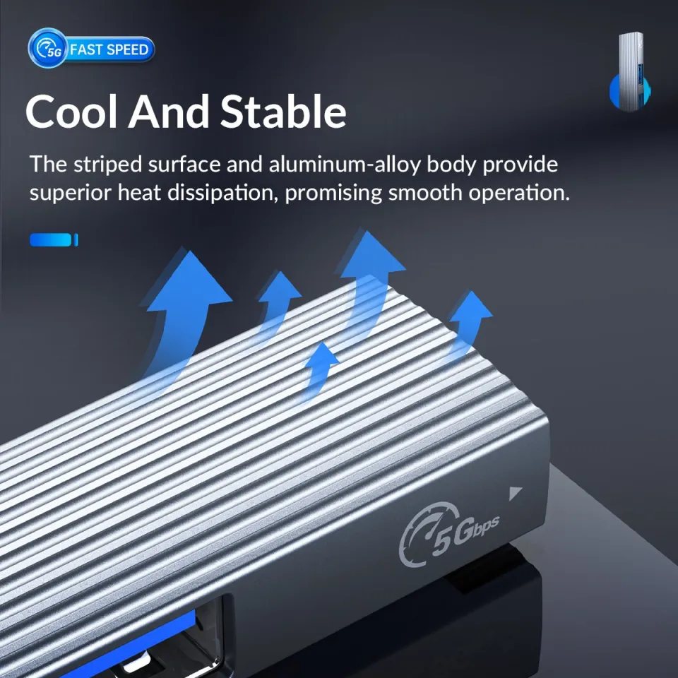 Orico USB3.0/2.0 HUB 3 port + card reader, Aluminum - AH-A12F-GY, foto 6