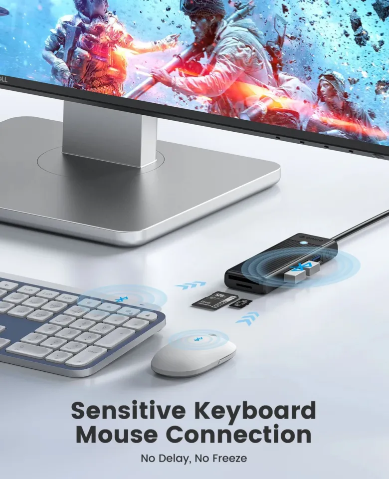Orico USB3.1 HUB Type-C - 4 x USB3.0 - PAPW4A-C3-015-WH, photo 6