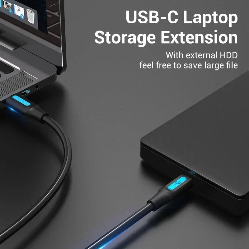Vention USB 2.0 C M / Mini USB 5pin 0.5m - COWBD, foto 4