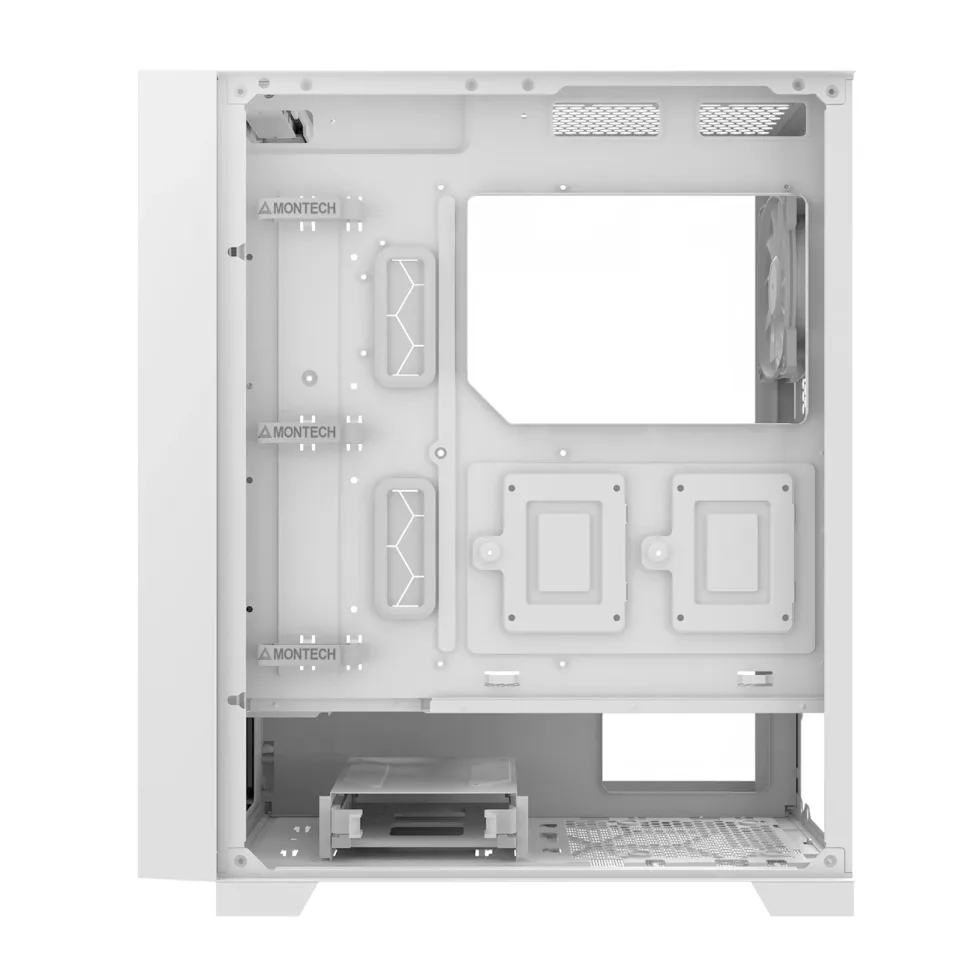 Montech AIR 1000 LITE, Mid-tower Case, TG, 3x120mm Fans, White, foto 4