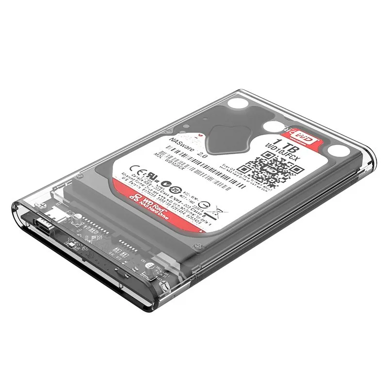 Orico Storage - Case - 2.5 inch 10Gbps Type-C Transparent - 2139C3-G2-CR-BP, photo 2