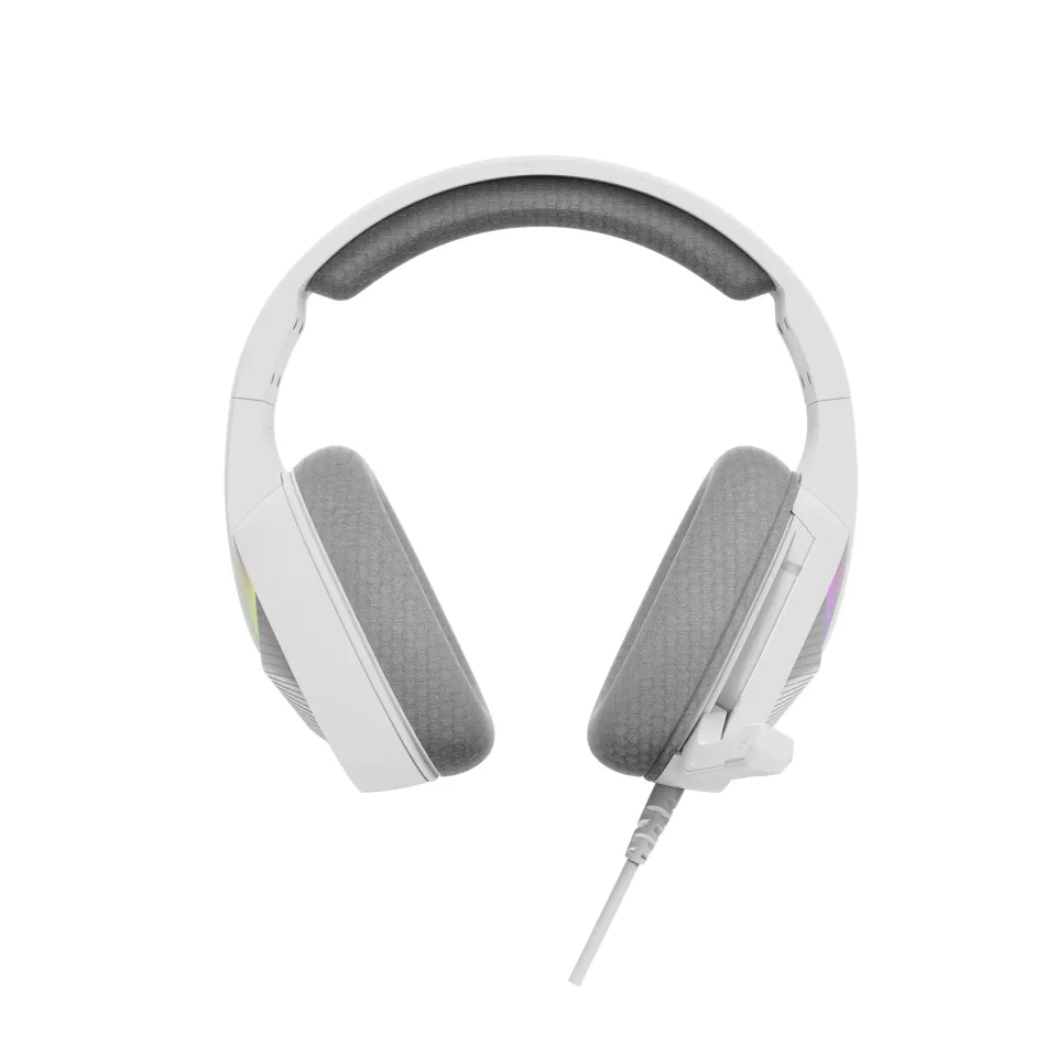 Marvo Gaming Headphones H8618 White - 50mm, USB, RGB, photo 5