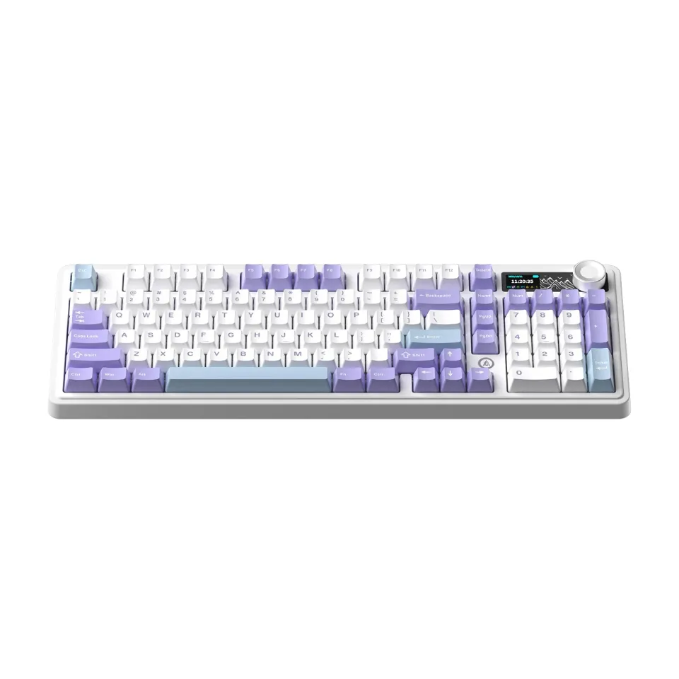 Ajazz Wireless Gaming Mechanical Keyboard AK980 V2 - Gift Switch [Linear] (English US), Purple, White, Blue, foto 2