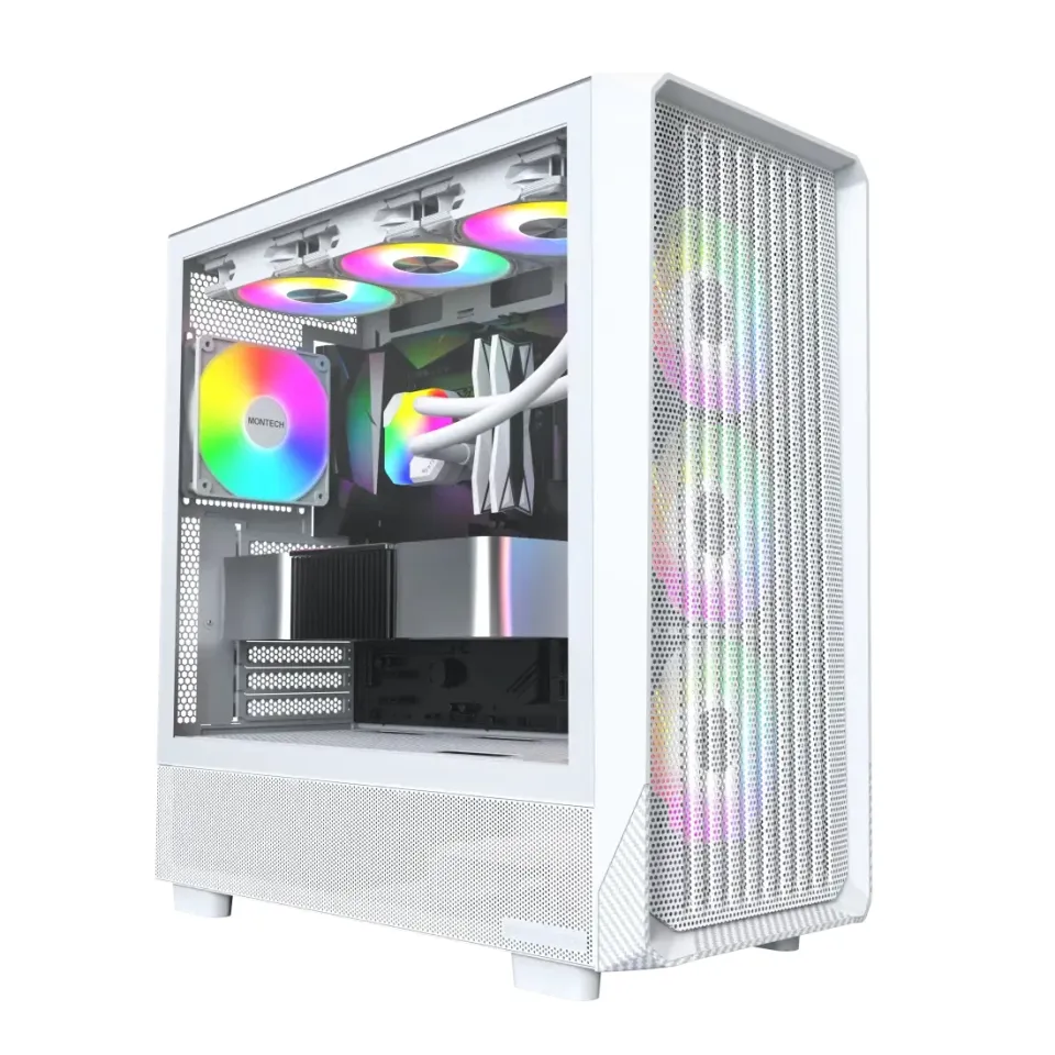 Montech Case ATX - X5 (W) - 4 A-RGB fans, USB-C, foto 2