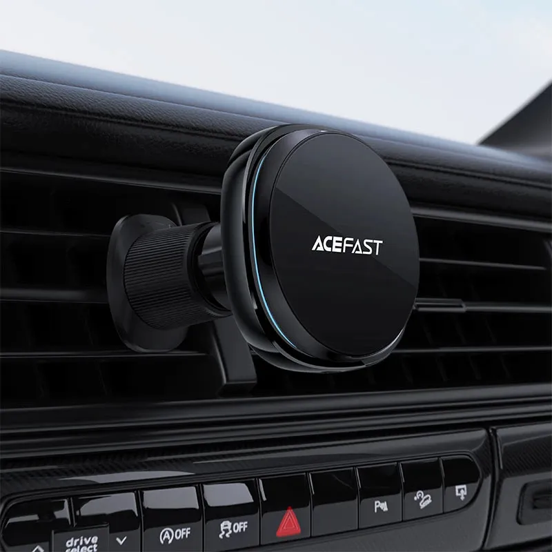 Acefast Car phone holder - for Air vent, Wireless Magnetic Wireless Charging - D31 - Black, photo 6