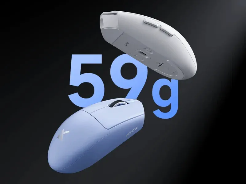 MCHOSE G3 V2 White - Wireless Gaming Mouse - 1K, Omron Mechanical, photo 2