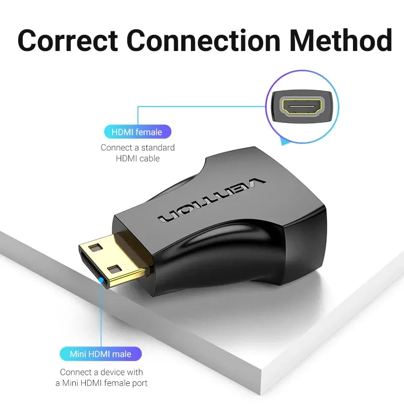 Vention Adapter Mini HDMI M / HDMI F - AISB0, photo 5
