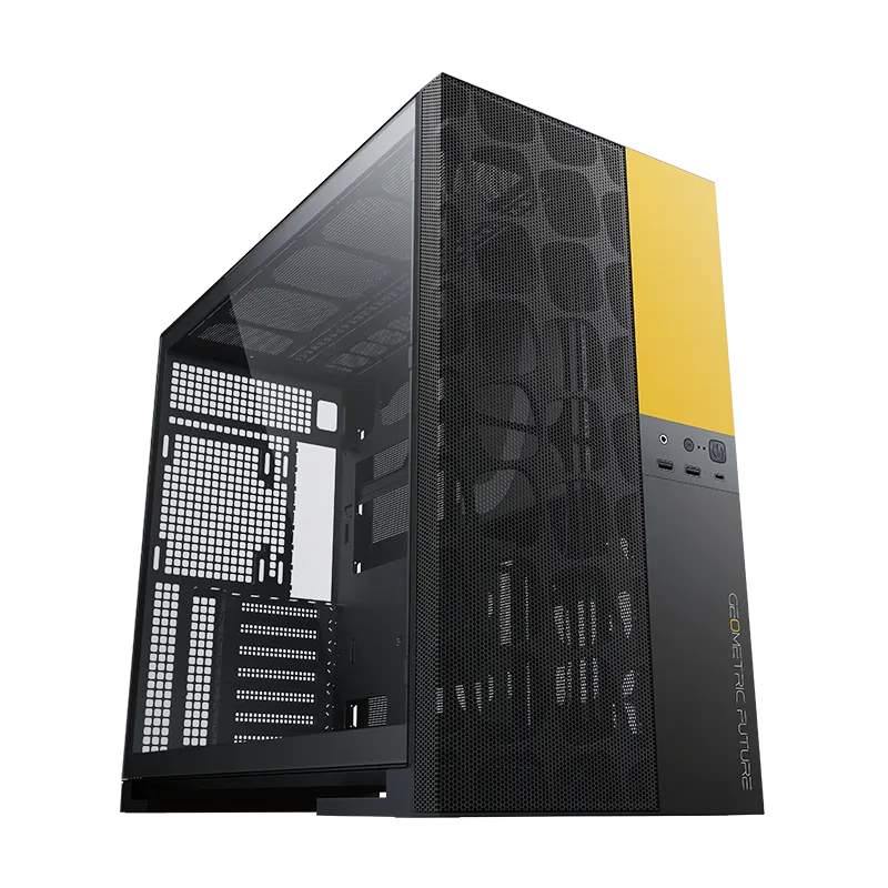 Geometric Future Case EATX - Model 5 Vent Black/Yellow