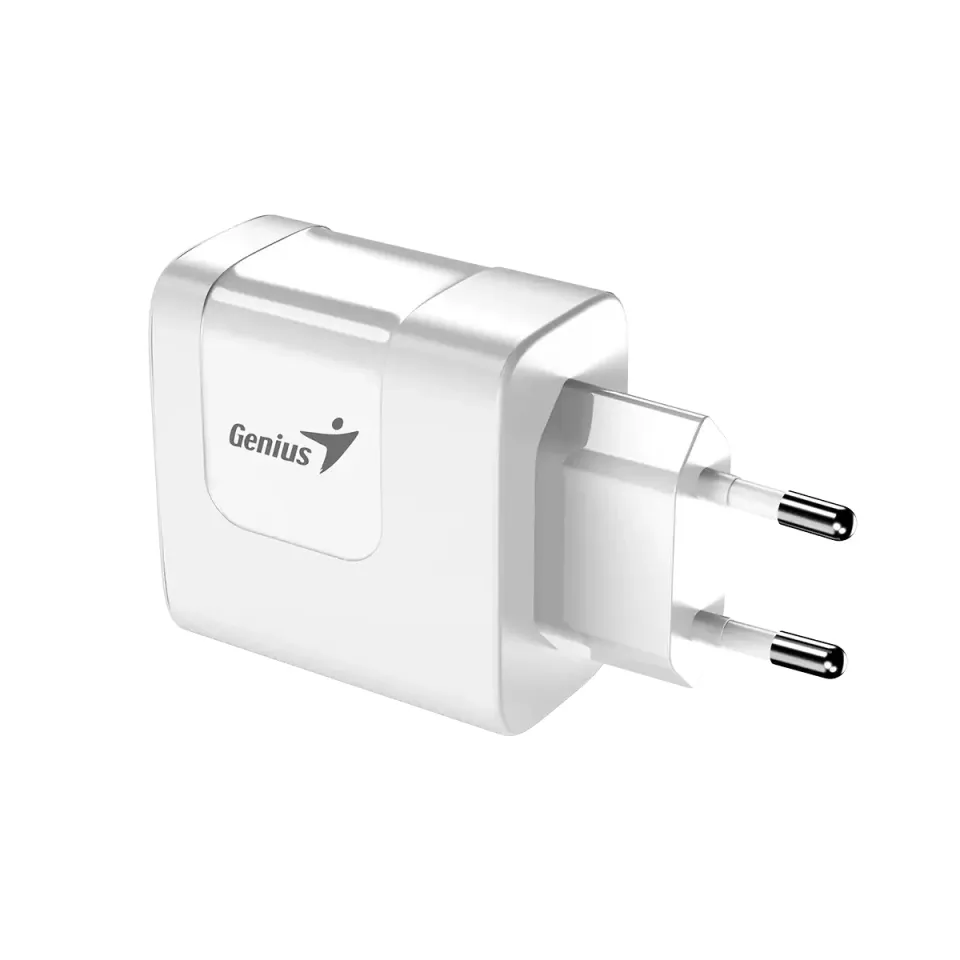 Genius Charger Wall GaN - USB Type-C/A 65W White - PD-65AC, photo 2