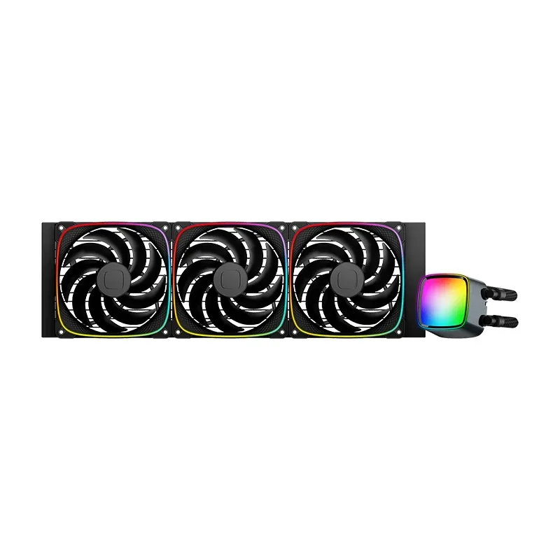 Geometric Future Water Cooling - Eskimo Pro 420 Black - Addressable RGB, LGA1851/AM5, photo 3