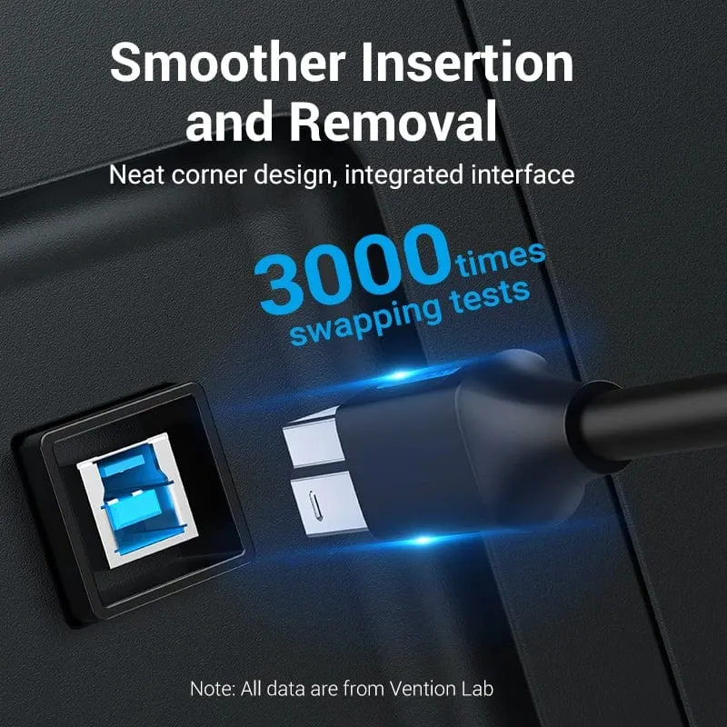 Vention USB 3.0 AM / BM - 0.5M Black - COOBD, foto 2