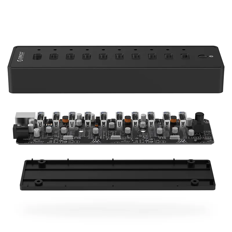 Orico USB 10-port HUB with power adapter - P10-U2-V1-EU-BK, photo 4