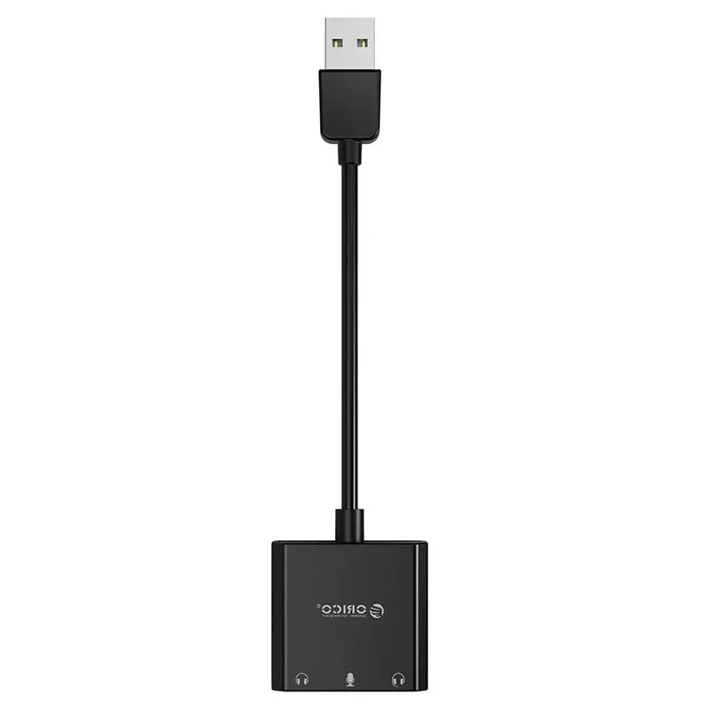 Orico USB Sound card - Headphones, Mic, 4 PIN headset, Black - SKT3-BK, photo 2