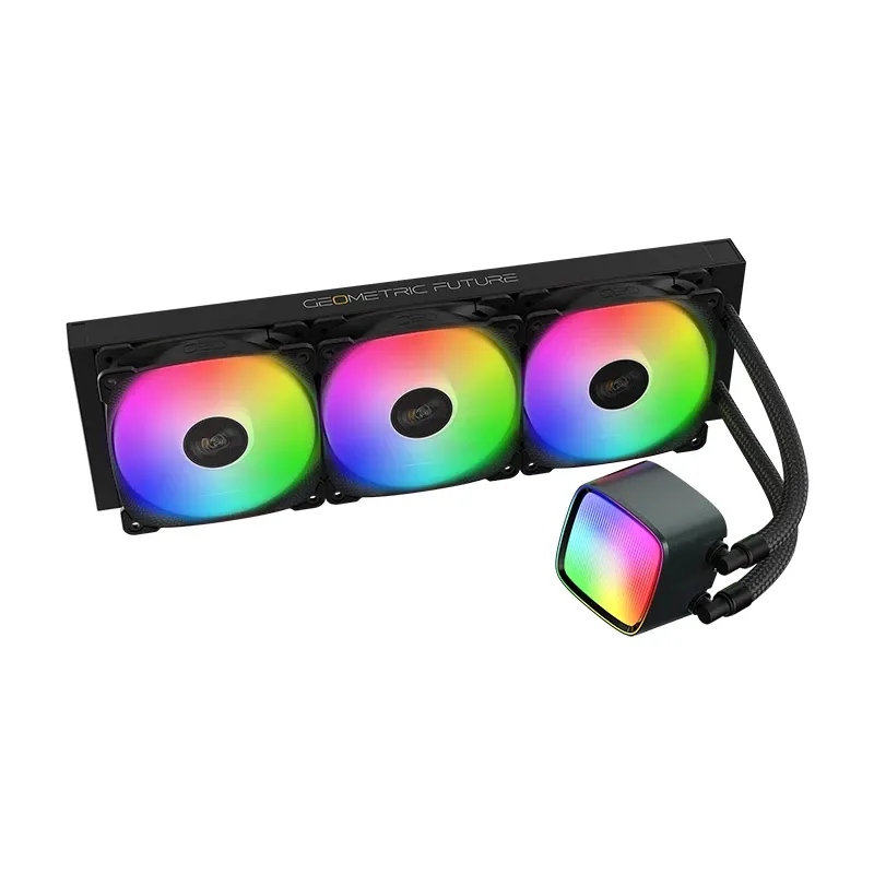 Geometric Future Water Cooling - Eskimo Pro 360 Black - Addressable RGB, LGA1851/AM5, photo 2
