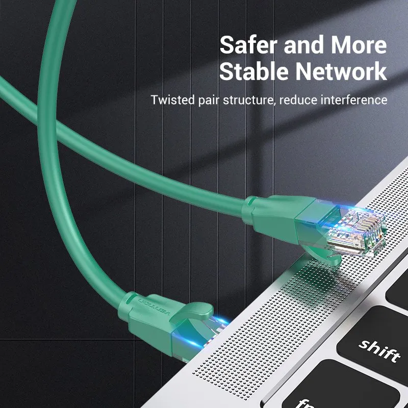 Vention LAN UTP Cat.6 Patch Cable - 2M Green - IBEGH, foto 3