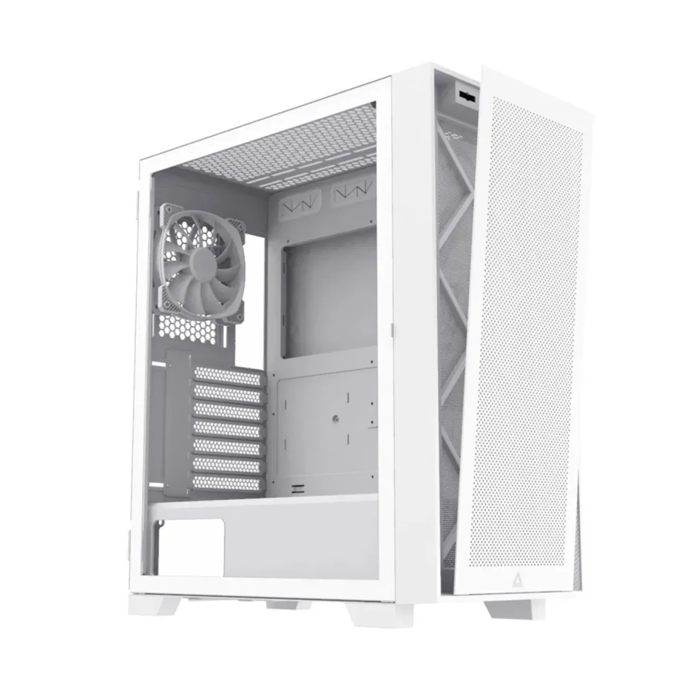 Montech AIR 1000 LITE, Mid-tower Case, TG, 3x120mm Fans, White, foto 2
