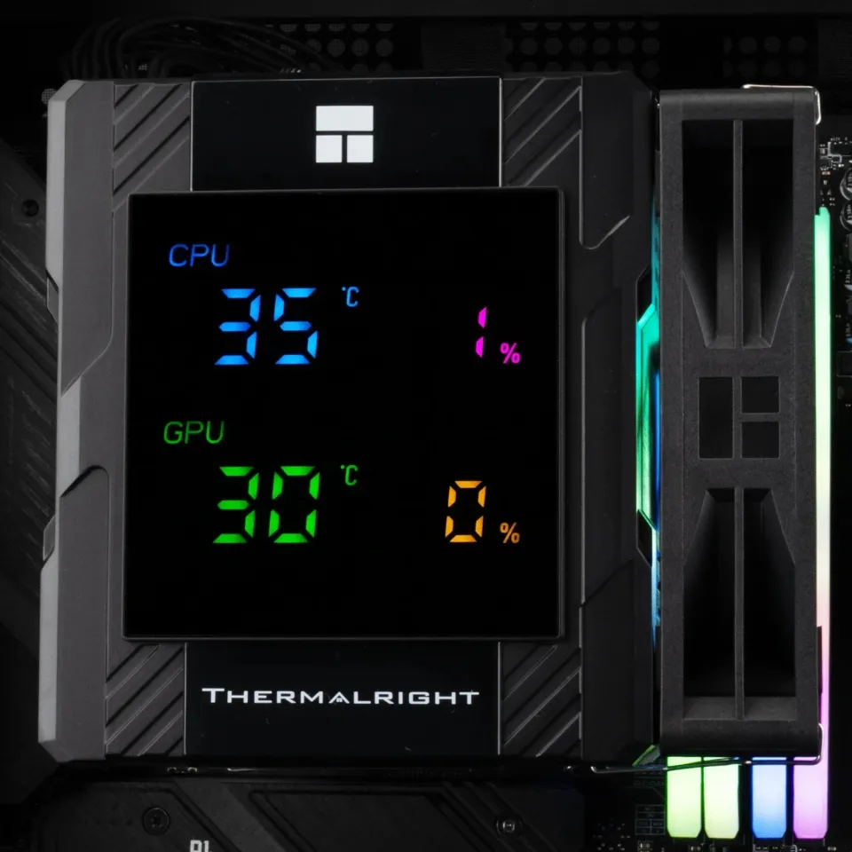 Thermalright CPU Cooler Peerless Assassin 120 Digital A-RGB Black - Dual-Tower - LGA1851/AM5, foto 6