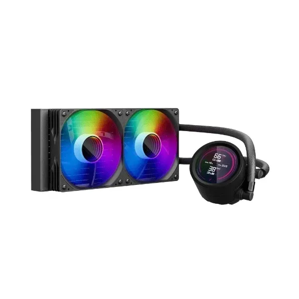 1stPlayer Water Cooling 240mm - Thunderstorm TS4 240 Black - Digital Display, aRGB