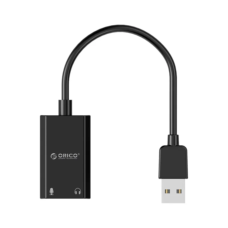 Orico USB Sound card - Headphones, Mic, Black - SKT2-BK, photo 3