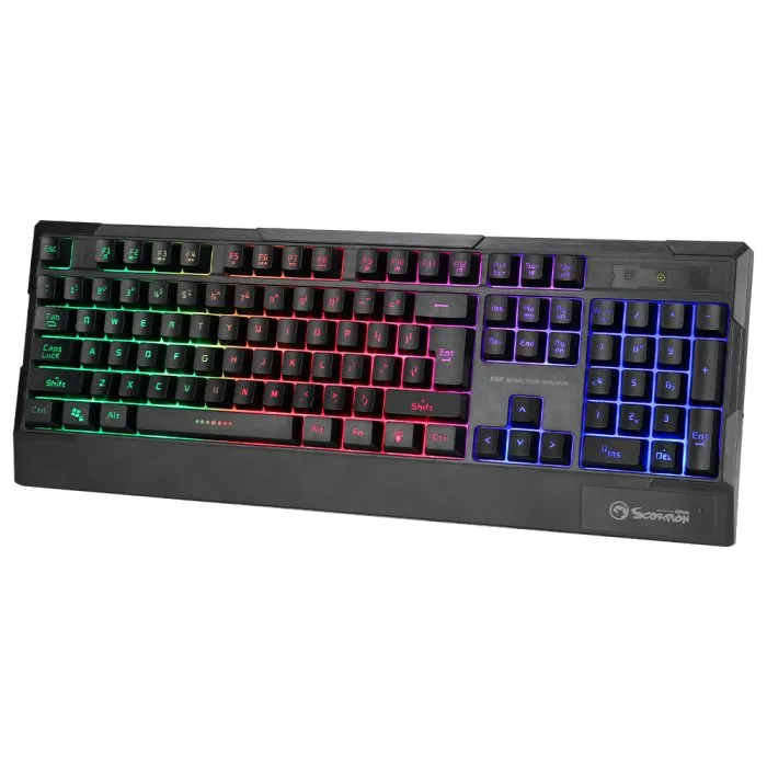 Marvo Gaming Keyboard K606 - Wrist support, 104 keys, Anti-ghosting, Backlight - MARVO-K606, foto 2