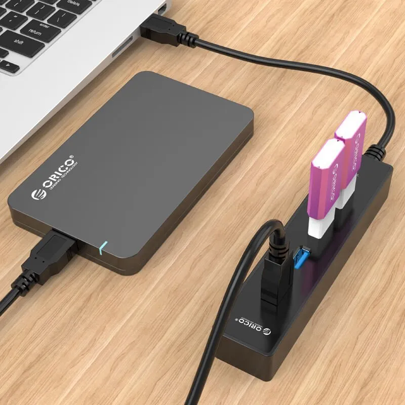 Orico USB3.0 HUB 4 port black - W8PH4-U3-BK, photo 6