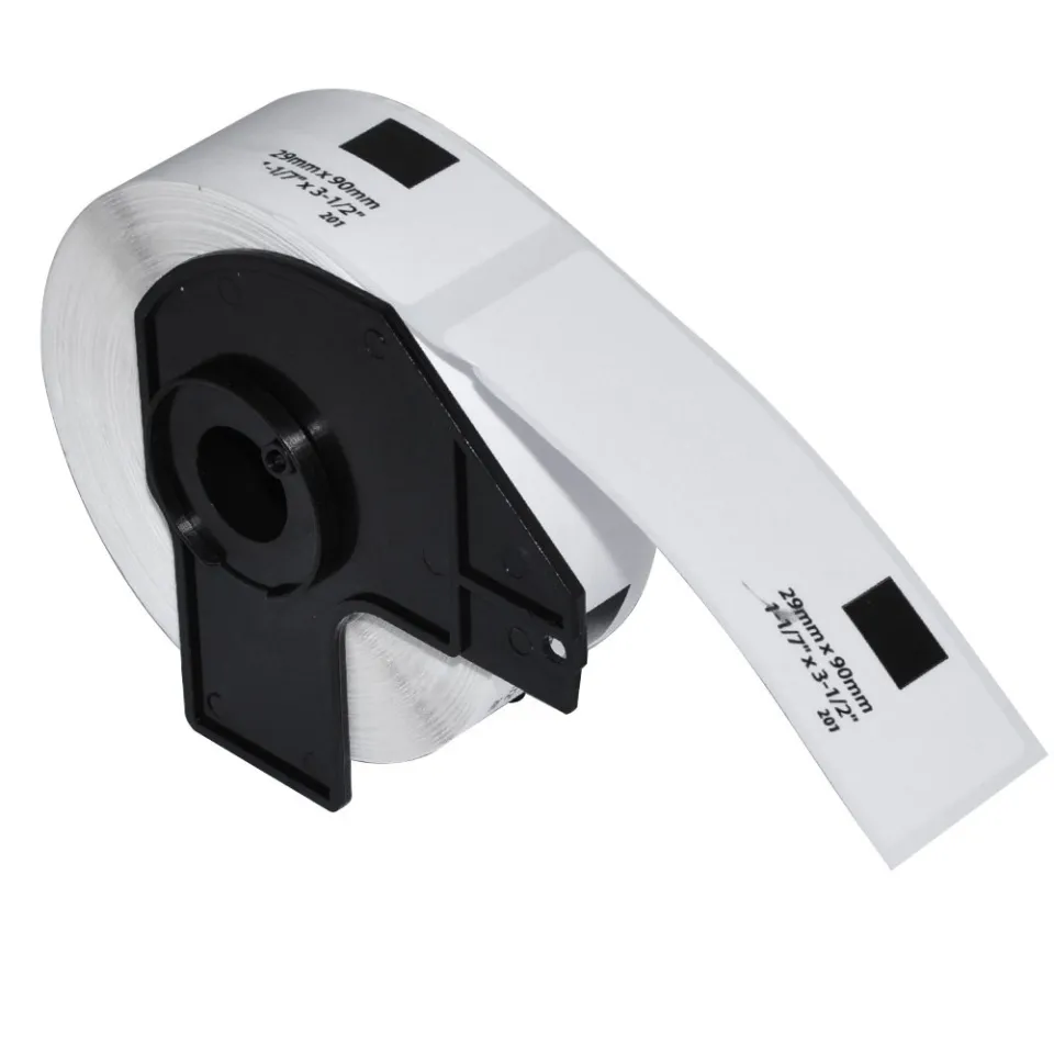 Makki Brother DK-11201 - Roll Standard Address Labels, 29mmx90mm, 400 labels per roll, Black on White - MK-DK-11201, foto 5