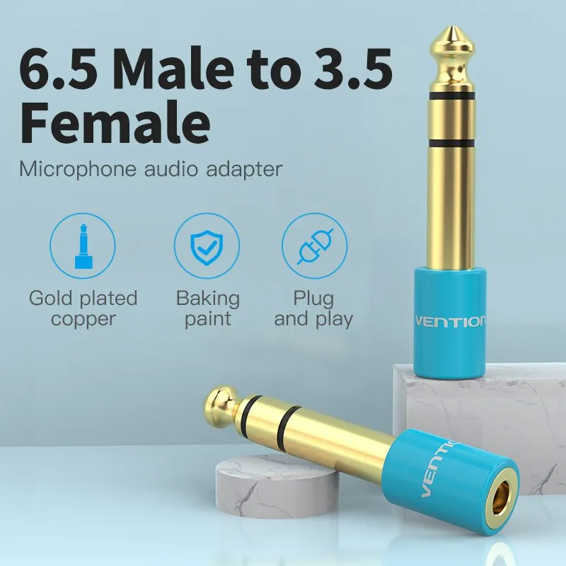 Vention Adapter Audio 6.5mm M / 3.5mm F - Blue - VAB-S01-L, foto 2
