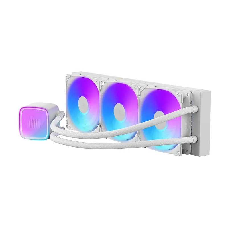 Geometric Future Water Cooling - Eskimo Pro 360 White - Addressable RGB, LGA1851/AM5, photo 4
