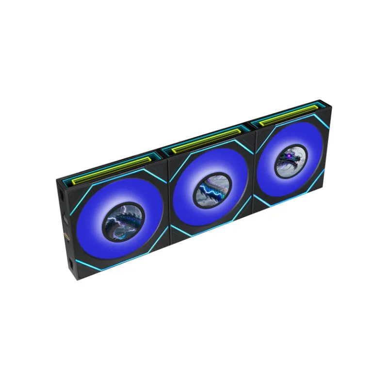 Lian Li Fan 120mm - SL-INF LCD FLEX - Black, Reverse, photo 3