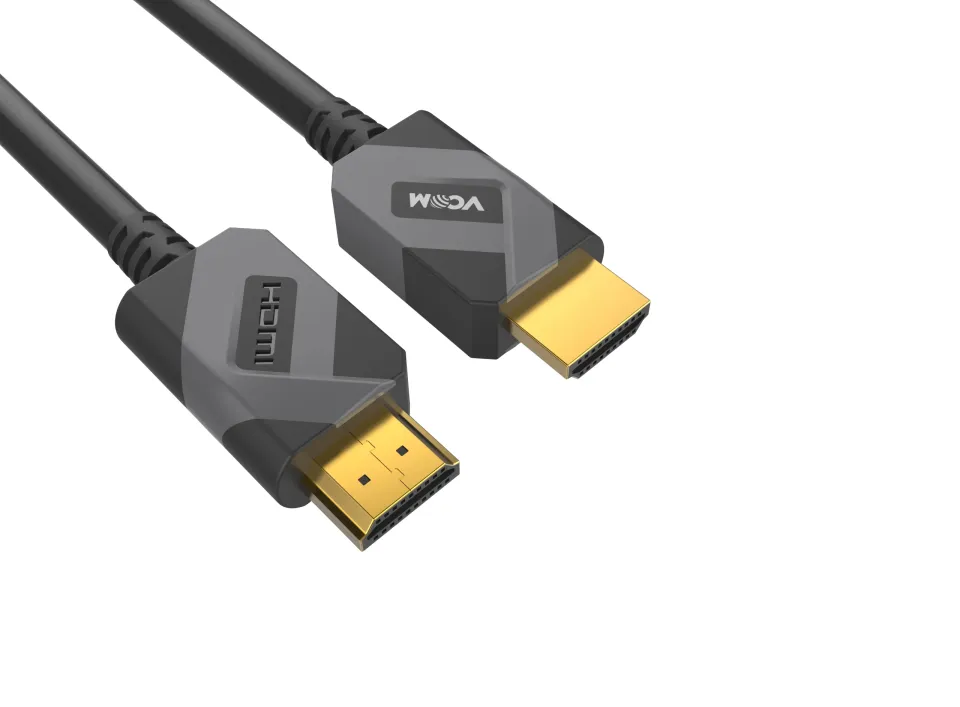 VCom HDMI v2.1 M / M 2.0m - 8K Dolby Vision HDR, Black/Grey - CG805-2.0m