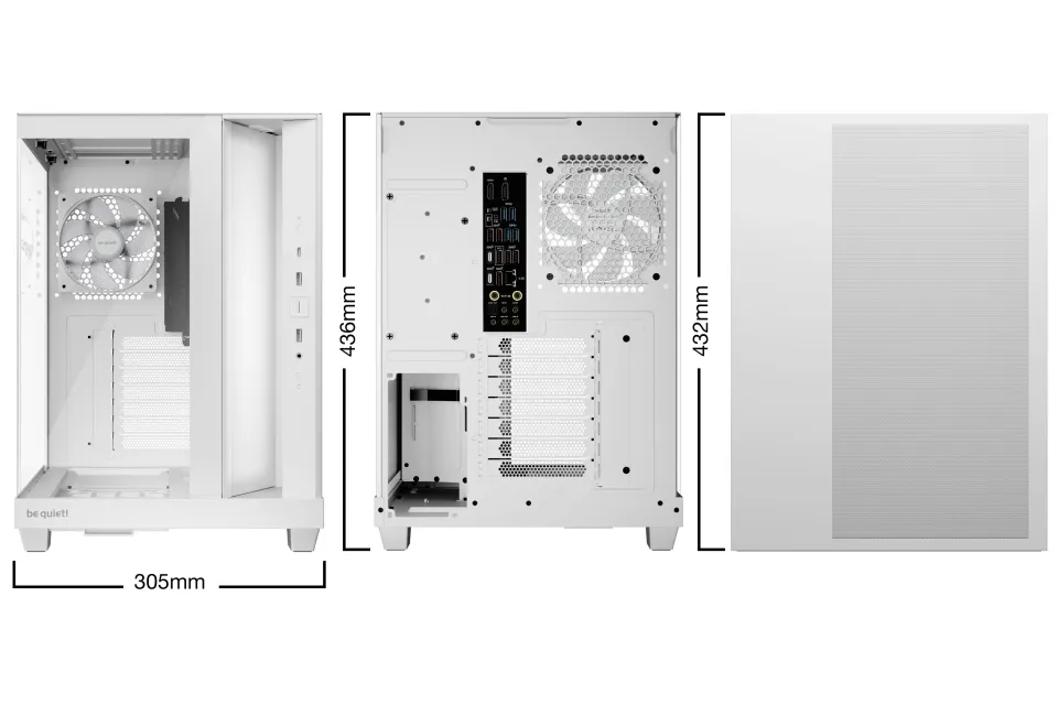 be quiet! Case ATX - LIGHT BASE 500 LX White, foto 2